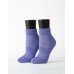 素色美學氣墊運動襪-紫色