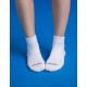 素面運動逆氣流氣墊襪-白色