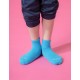 單色運動氣墊襪-淺藍-M