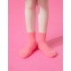 單色運動氣墊襪-桃紅-M