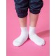 單色運動氣墊襪-白色