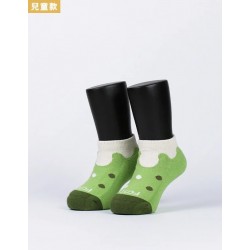 冰淇淋氣墊船短襪(童)-抹茶綠