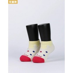 冰淇淋氣墊船短襪(童)-香草