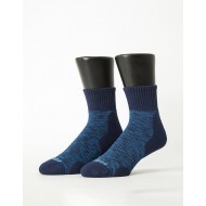 花紗設計款氣墊運動襪-藍色