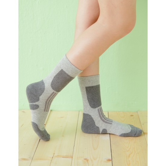 減壓顯瘦登山運動襪-灰色