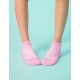 輕壓力氣墊機能襪-粉紅