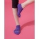 單色運動逆氣流氣墊船短襪-紫色
